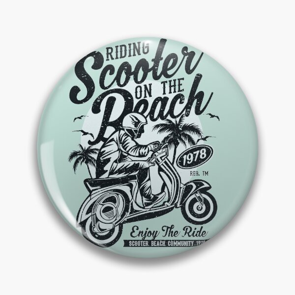 Item preview, Riding Scooter on the Beach designed and sold by lunegreiros.