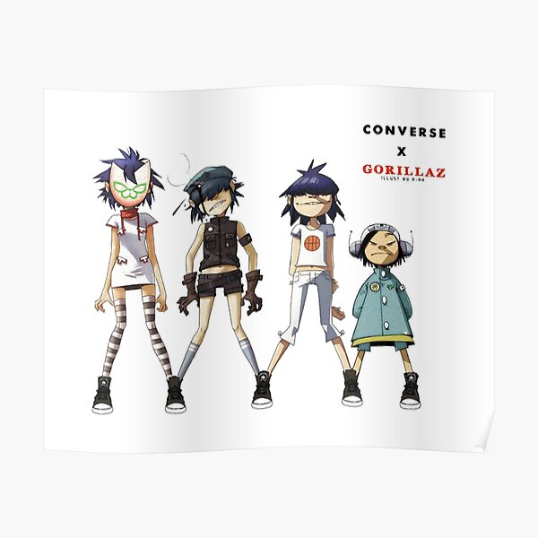 Gorilaz - Quatre filles Poster
