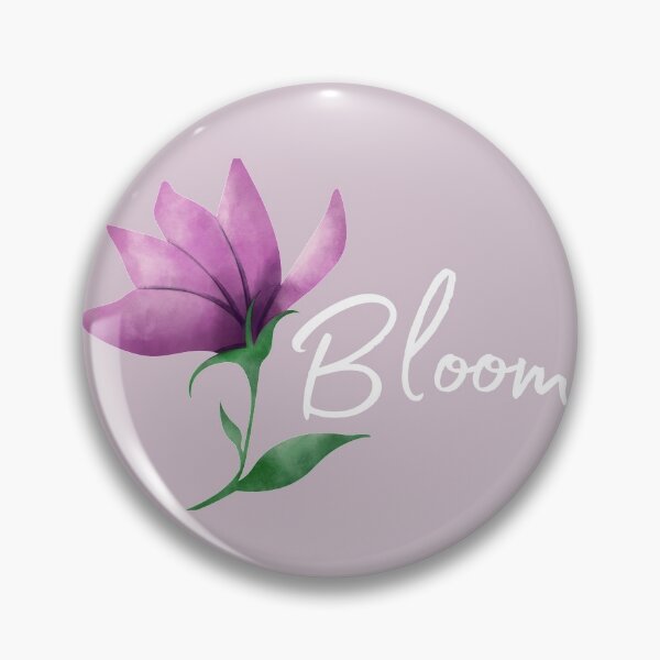 Item preview, Bloom - Purple Flower - Flowers Blooming - White Font designed and sold by JLCole.