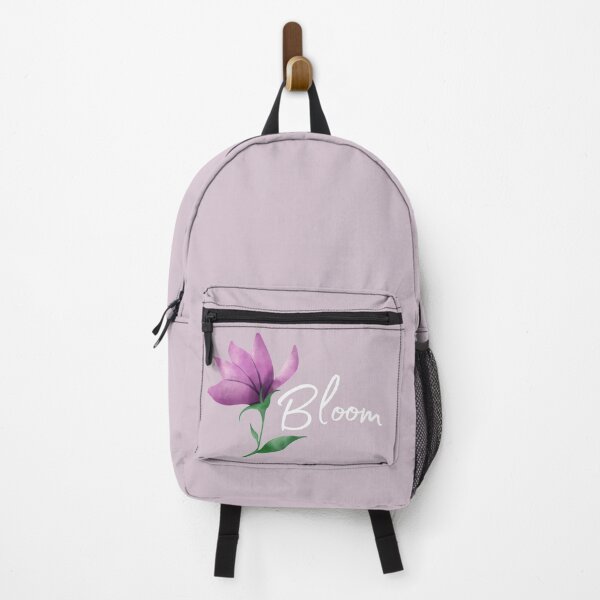 Item preview, Bloom - Purple Flower - Flowers Blooming - White Font designed and sold by JLCole.