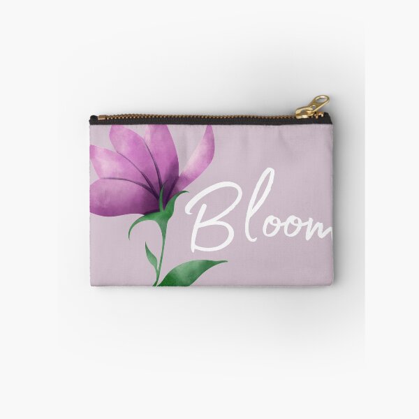 Item preview, Bloom - Purple Flower - Flowers Blooming - White Font designed and sold by JLCole.