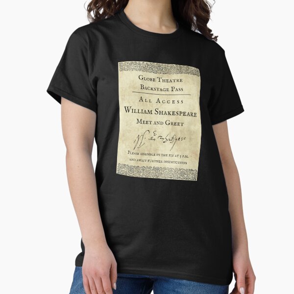 Item preview, William Shakespeare Meet and Greet ~ The Globe ~ Fantasy Backstage Pass designed and sold by artsphere.