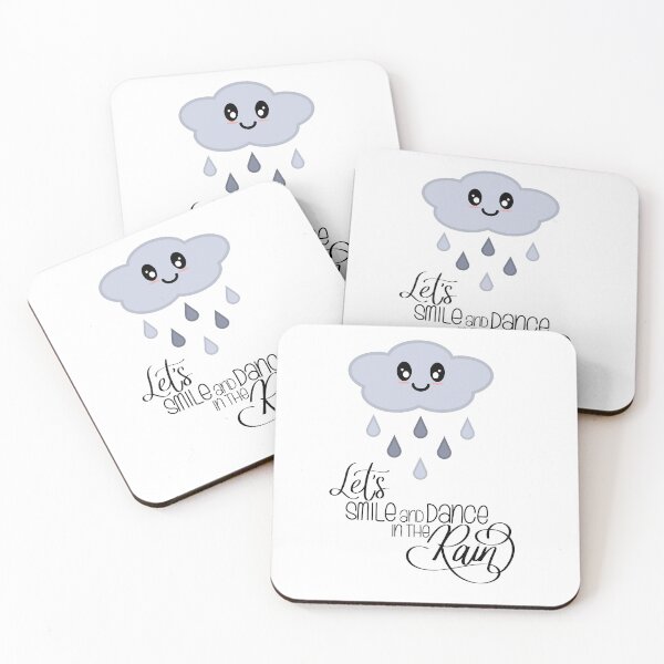 Item preview, Let's Smile and Dance in the Rain Kawaii Cute Rain Cloud designed and sold by Kelly Leung.