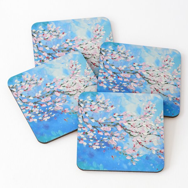 Item preview, Cherry Blossom Painting with a Palette Knife designed and sold by cathyartist.