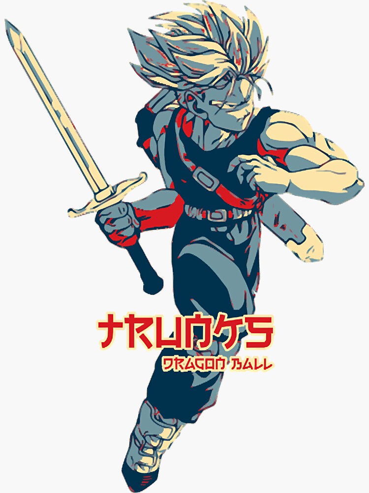 "Trunks Dragon Ball Hope Style " Sticker for Sale by ehwyll199 Redbubble