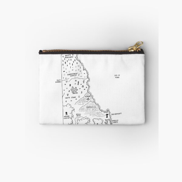 Item preview, Delaware as a fantasy map - black and white designed and sold by aldayuan.