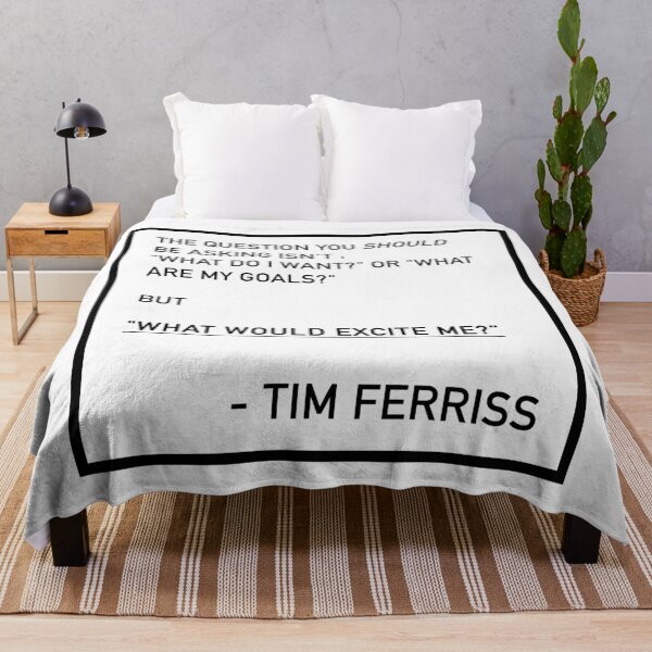 Item preview, Tim Ferriss What Would Excite Me Quote designed and sold by JamiePullThatUp.