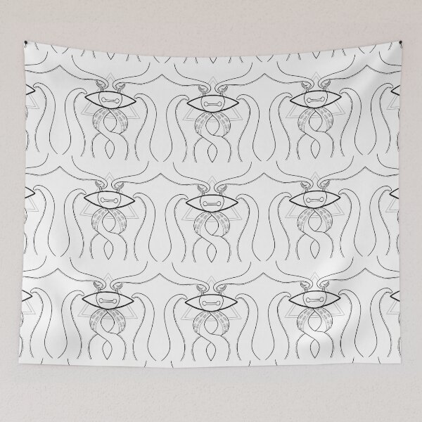 Item preview, He Watches (Black and White version) designed and sold by ZombieCheshire.
