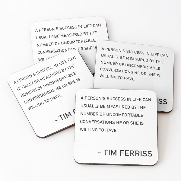 Item preview, La frase de Tim Ferriss sobre el éxito de una persona designed and sold by JamiePullThatUp.