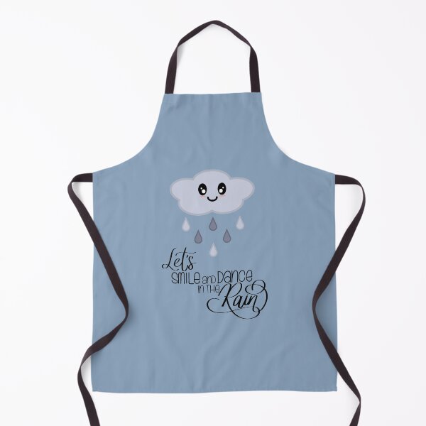 Item preview, Let's Smile and Dance in the Rain Kawaii Cute Rain Cloud in Blue designed and sold by Kelly Leung.