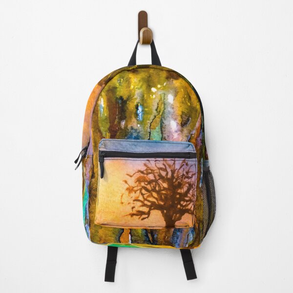 Item preview, Watercolor abstract landscape and single tree designed and sold by Red Witch Art.