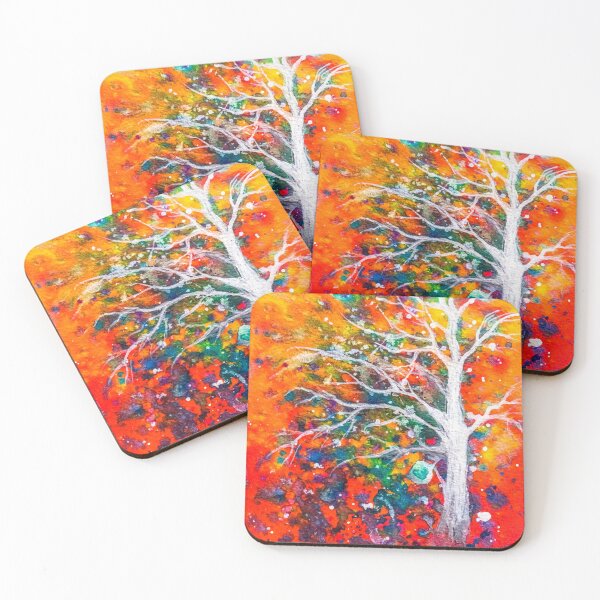 Item preview, Watercolor abstract tree designed and sold by Red Witch Art.