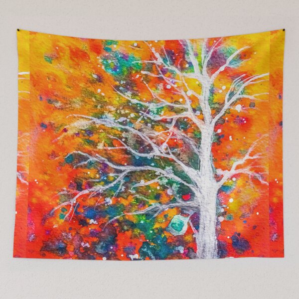 Item preview, Watercolor abstract tree designed and sold by Red Witch Art.