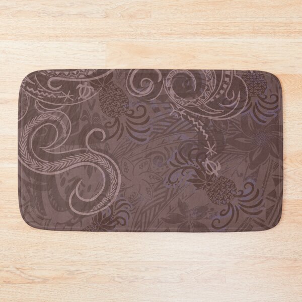 Item preview, Hawaiian - Polynesian Vintage Brown Pineapple Print designed and sold by sunnthreads.