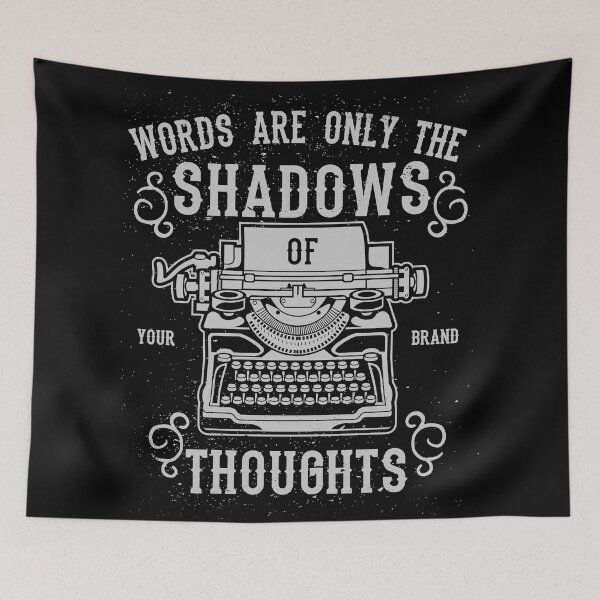 Item preview, Words are only the shadows of thoughts designed and sold by lunegreiros.