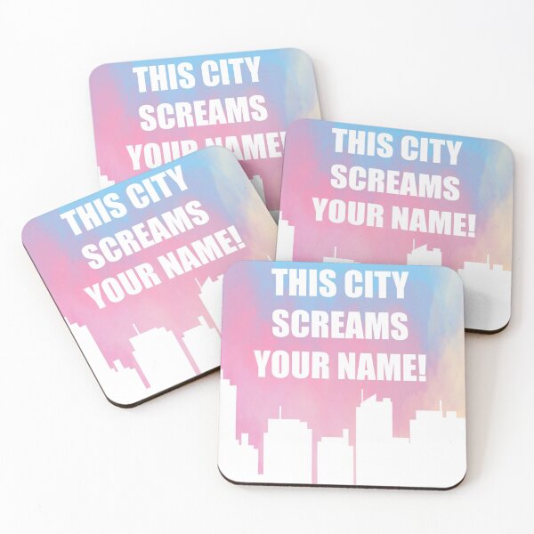 Item preview, City screams your name! (square) designed and sold by bleachersbracelets.