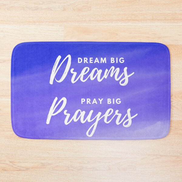 Item preview, Dream Big Dreams, Pray Big Prayers - Inspirational Quote - Blue Watercolor designed and sold by JLCole.
