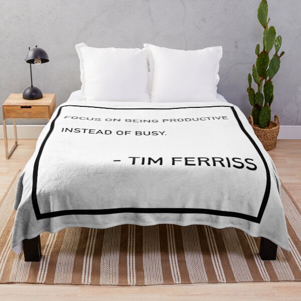 Item preview, Tim Ferriss Focus On Being Productive Quote designed and sold by JamiePullThatUp.