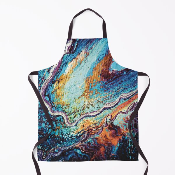 Item preview, Galaxy Tentacles - Paint Pour Art - Unique and Vibrant Modern Home Decor for enhancing the living room, bedroom, dorm room, office or interior. Digitally manipulated acrylic painting. designed and sold by cherdoodles.