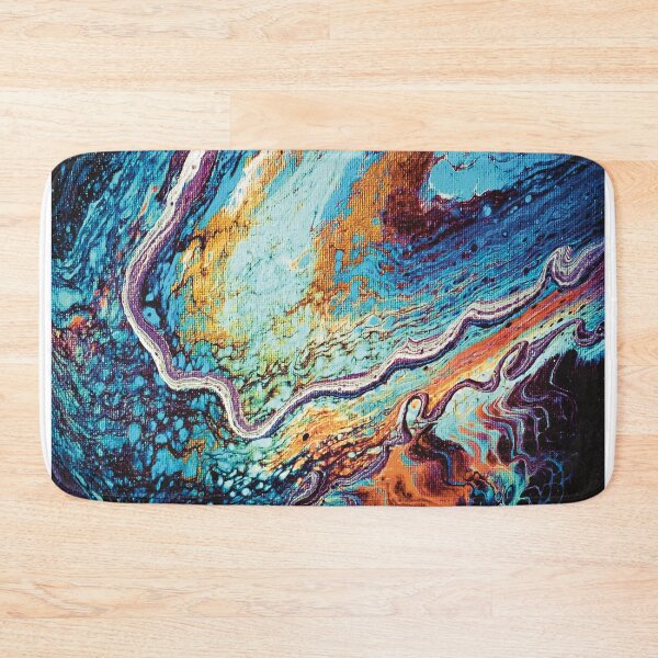 Item preview, Galaxy Tentacles - Paint Pour Art - Unique and Vibrant Modern Home Decor for enhancing the living room, bedroom, dorm room, office or interior. Digitally manipulated acrylic painting. designed and sold by cherdoodles.