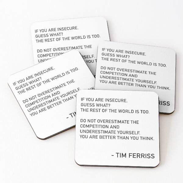 Item preview, Tim Ferriss no sobreestime la cita de la competencia designed and sold by JamiePullThatUp.