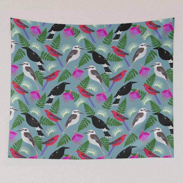 Item preview, From your window Australian Birds Flowers designed and sold by Lozzie Eliza Designs.