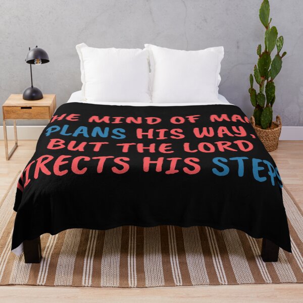 Item preview, Proverbs 16:9 Catholic Christian Verse designed and sold by MereFaith.