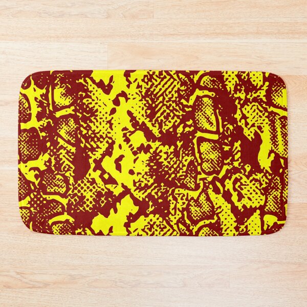 Item preview, Maroon and Yellow Python Skin Design designed and sold by DesignFantazia.