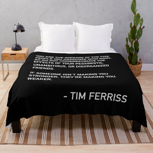 Item preview, Tim Ferriss You Are The Average Of The Five Quote designed and sold by JamiePullThatUp.