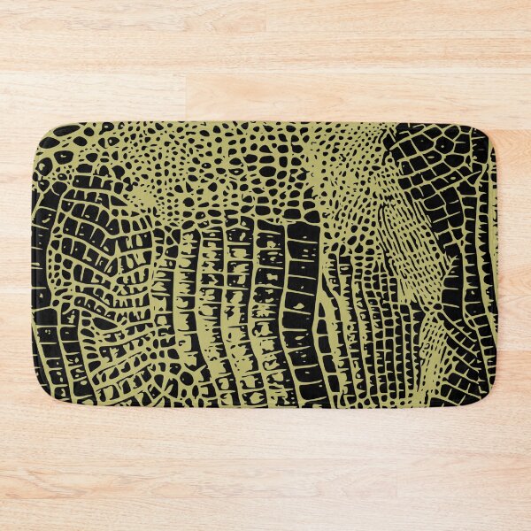 Item preview, Dark Khaki and Black Crocodile Skin Design designed and sold by DesignFantazia.