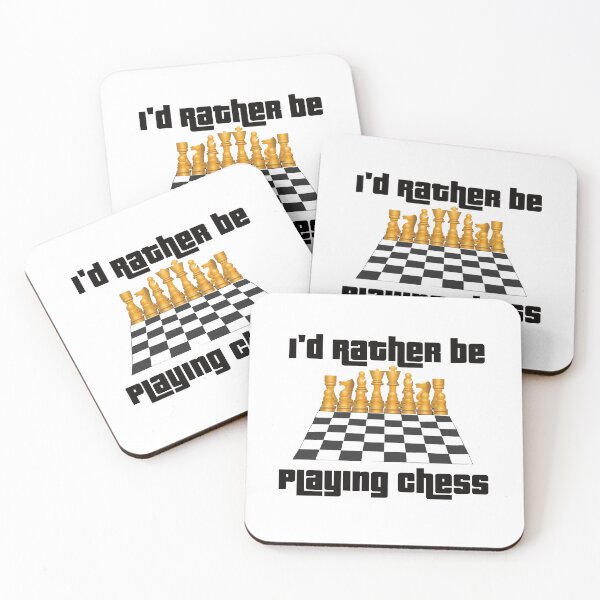 Item preview, I'd  Rather Be Playing Chess. Chess Board Black Snarky designed and sold by luvmhykdesigns.