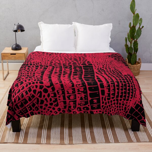 Item preview, Crimson and Black Crocodile Skin Design designed and sold by DesignFantazia.