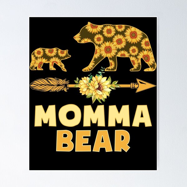 Item preview, Momma Bear Sunflower Matching Family Mother Father  designed and sold by deedrabzeren.