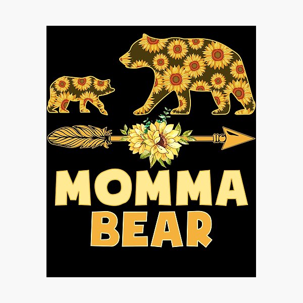 Item preview, Momma Bear Sunflower Matching Family Mother Father  designed and sold by deedrabzeren.