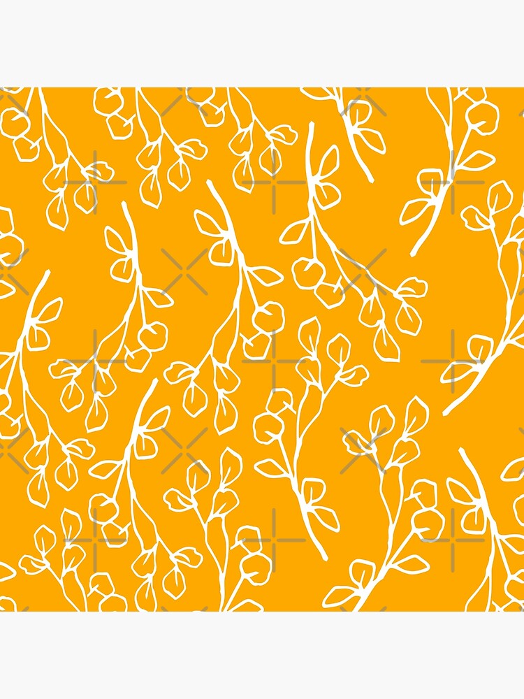 Thumbnail 4 of 4, Pillow, Yellow mustard Floral lace pattern designed and sold by Fatamimosh.