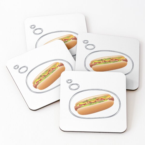 Artikelvorschau, Ich denke an Hot Dogs entworfen und verkauft von foodisthekey.