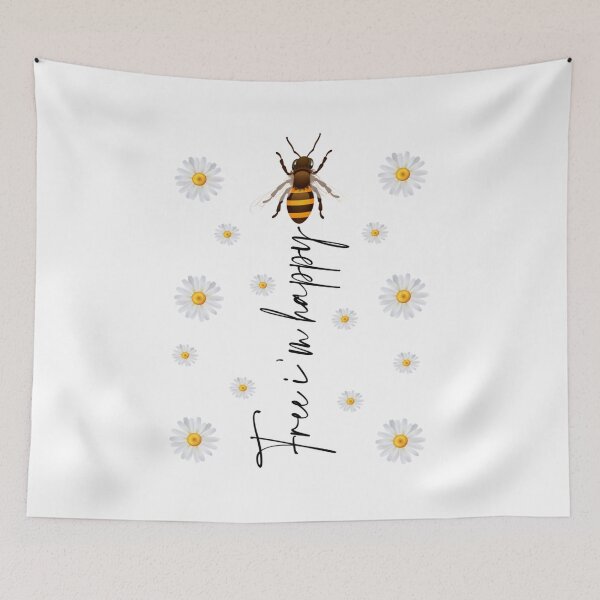 Item preview, cute wholesome bee free im happy designed and sold by AlacrityGifts.