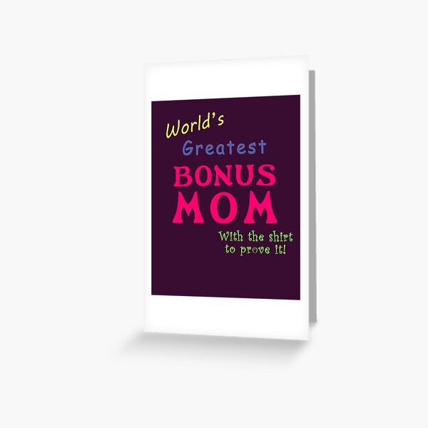 SOUSYOKYO Bonus Mom Christmas Card Gifts, Step Mom Gift Ideas, Thank You  Wallet Card for Stepmom from Daughter, I Love My Bonus Mother Wedding Day