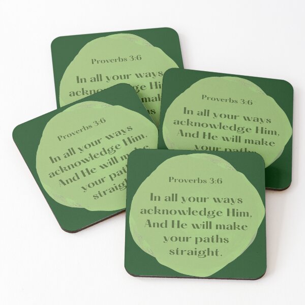 Item preview, Proverbs 3:6 Catholic Christian Verse designed and sold by MereFaith.