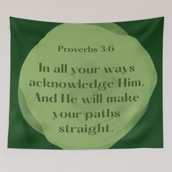 Item preview, Proverbs 3:6 Catholic Christian Verse designed and sold by MereFaith.