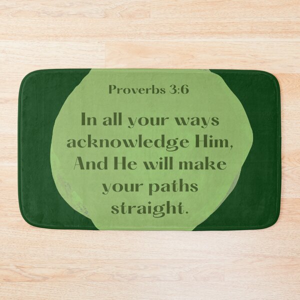 Item preview, Proverbs 3:6 Catholic Christian Verse designed and sold by MereFaith.