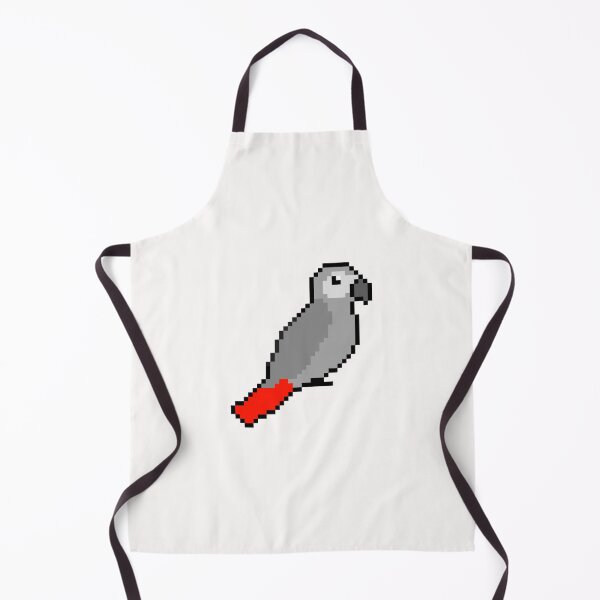 Item preview, Pixel Art African Grey Parrot designed and sold by Sauropsida.