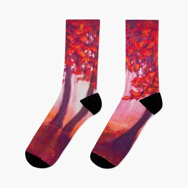 Item preview, Red autumn woods designed and sold by Red Witch Art.