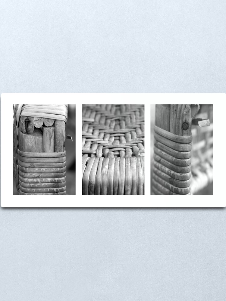 Alternate view of Cane Chair Metal Print