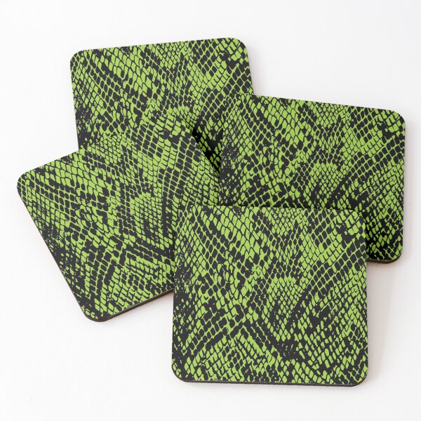 Item preview, Yellow Green and Black Snakeskin Design designed and sold by DesignFantazia.