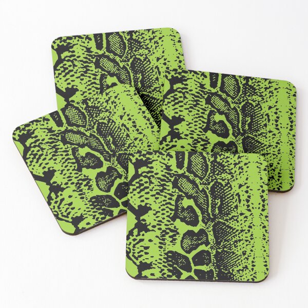 Item preview, Yellow Green and Black Python Skin Design designed and sold by DesignFantazia.