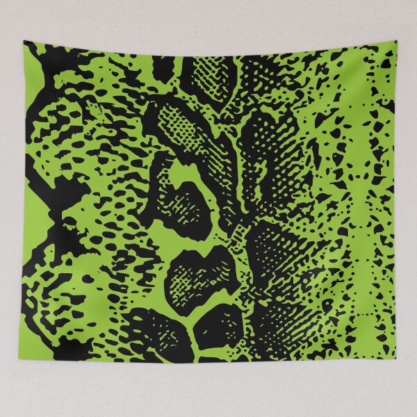 Item preview, Yellow Green and Black Python Skin Design designed and sold by DesignFantazia.