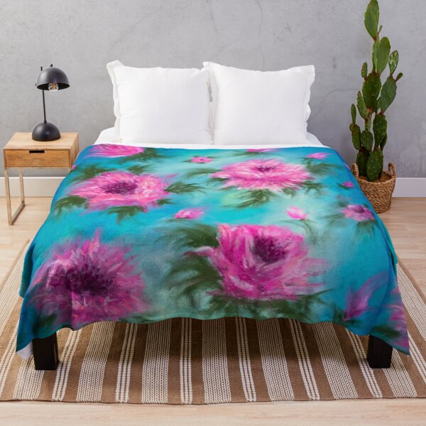 Artikelvorschau, Pink Asters Muster entworfen und verkauft von Red Witch Art.