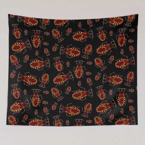 Item preview, Cute Kissing Bugs dark Pattern designed and sold by LR-7.