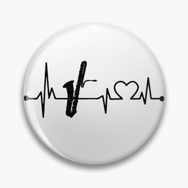 Item preview, Baritone Saxophone Heartbeat designed and sold by bestteez.